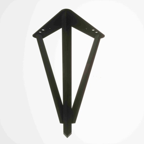 Eyfel Siyah 18 cm Mobilya Ayağı, Lüks Metal Mobilya Ayak, Koltuk, Dolap, Şifonyer, Masa Ayak