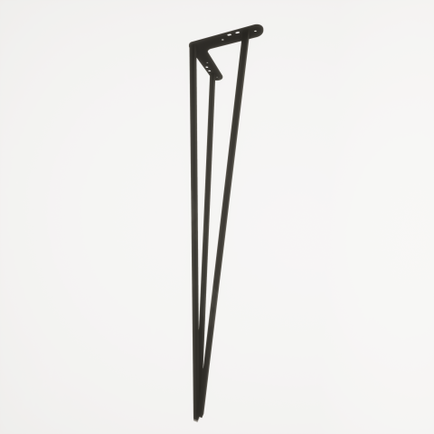 Eyfel Siyah 72 cm Mobilya Ayağı, Lüks Metal Mobilya Ayak, Koltuk, Dolap, Şifonyer, Masa Ayak