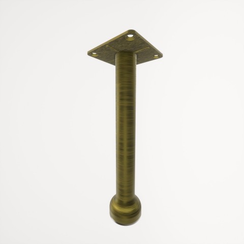 Gökçe Antik Sarı 20 cm Mobilya Ayağı, Lüks Metal Mobilya Ayak, Koltuk, Dolap, Şifonyer, Masa Ayak