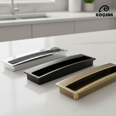 Gömme Kulp Lüks Country Mutfak Mobilya Dolap Çekmece Kulpu