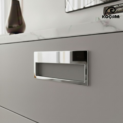 Gömme Kulp Lüks Country Mutfak Mobilya Dolap Çekmece Kulpu