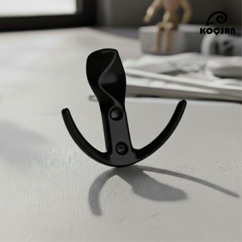 Hazal Siyah Küçük Askı, Lüks Vestiyer Askısı, Dolap Askılık, Duvar Askılığı, Portmanto Askı