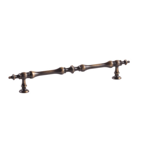Hilal 160 mm Antik Sarı Kulp Lüks Country Mutfak Mobilya Dolap Çekmece Kulpu