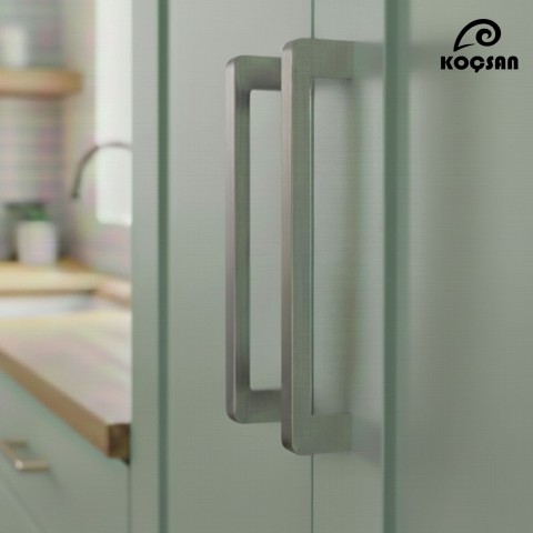 Hüma Kulp Lüks Country Mutfak Mobilya Dolap Çekmece Kulpu 224 mm-İnox