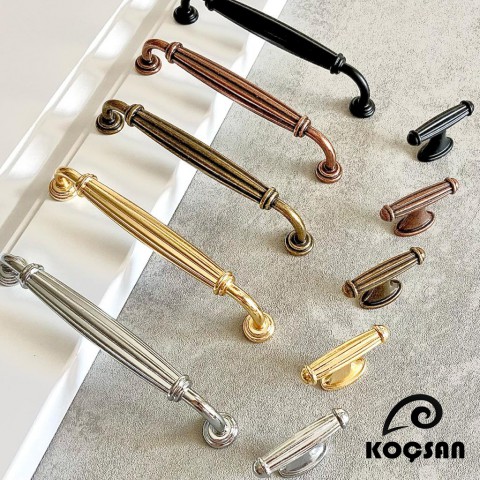 Kardelen 96 mm Antik Bakır Kulp Lüks Country Mutfak Mobilya Dolap Çekmece Kulpu