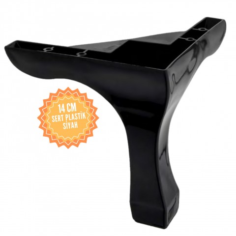 Lükens 14 Cm Plastik Mobilya Ayağı, Lüks Metal Mobilya Ayak, Koltuk, Dolap, Şifonyer Ayak