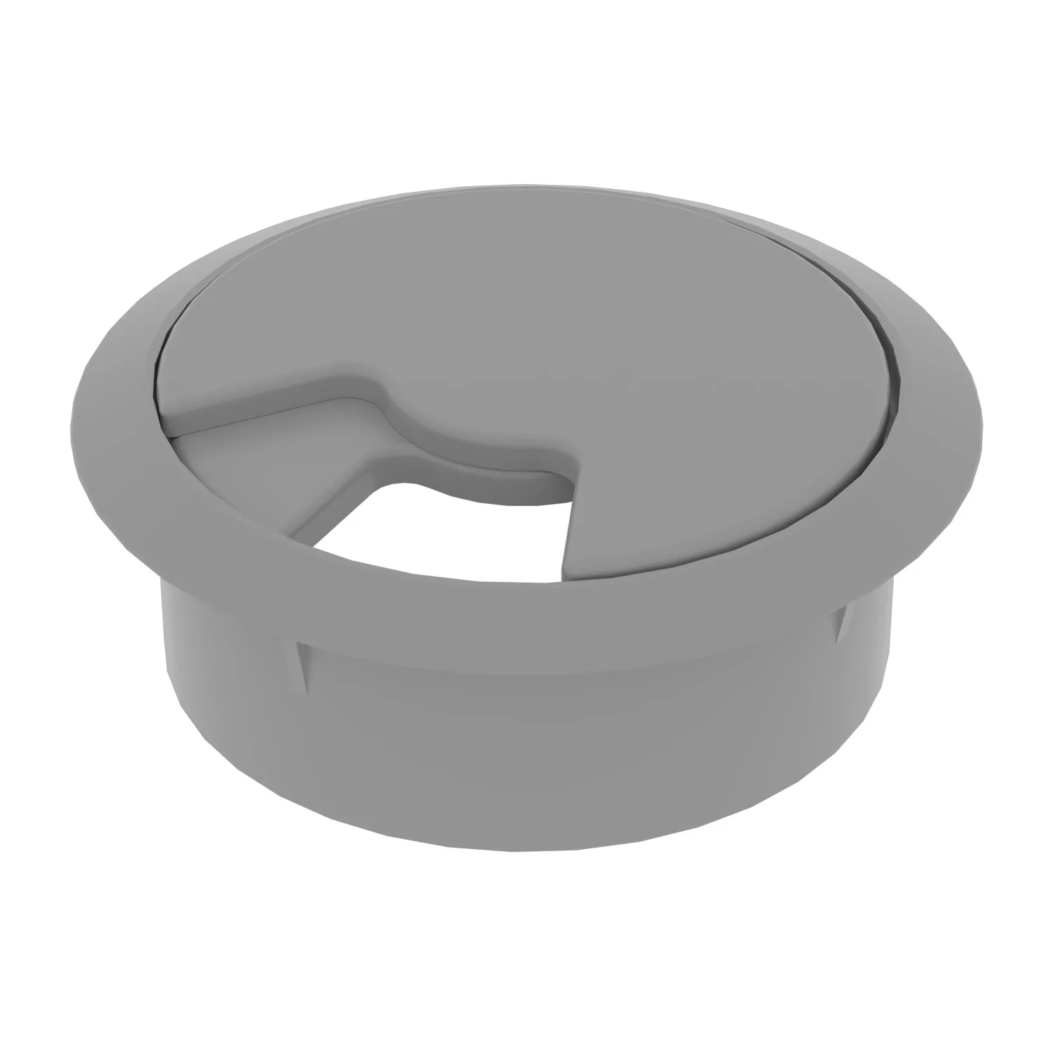 Masa Üstü Kablo Kanalı, Bilgisayar Kablo Kapağı 60 mm Gri