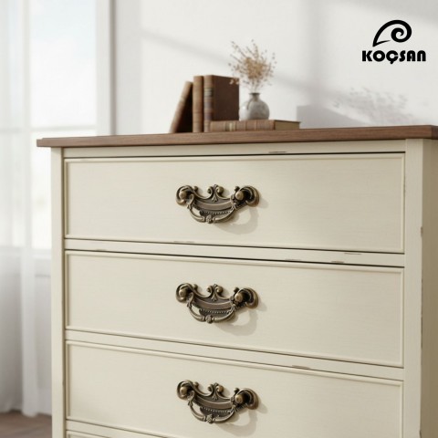 Meltem 64 mm Kulp Lüks Country Mutfak Mobilya Dolap Çekmece Kulpu