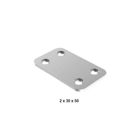 Metal Oval Düz Demir 2X23X60 mm