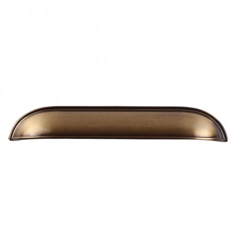 Midye 160 mm Antik Sarı Kulp Lüks Country Mutfak Mobilya Dolap Çekmece Kulpu