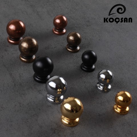 Misket 19 mm Antik Sarı Kulp Lüks Country Mutfak Mobilya Dolap Çekmece Kulpu