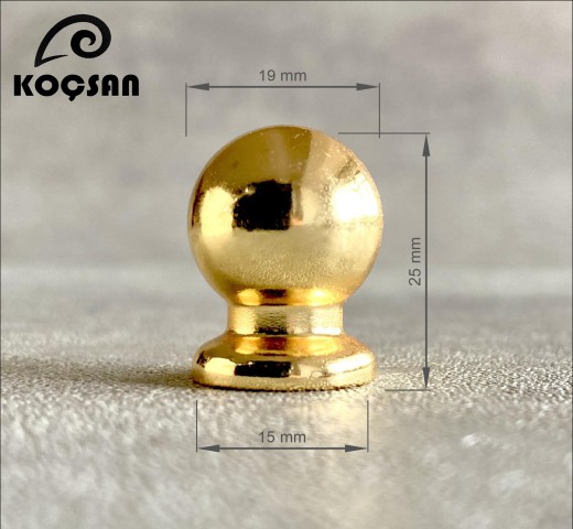 Misket 19 mm Altın Kulp Lüks Country Mutfak Mobilya Dolap Çekmece Kulpu