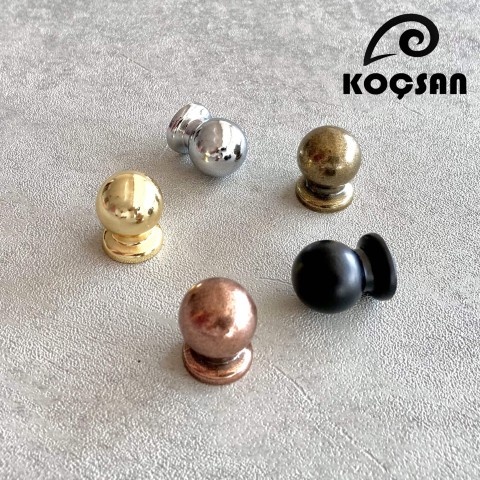Misket 19 mm Antik Sarı Kulp Lüks Country Mutfak Mobilya Dolap Çekmece Kulpu