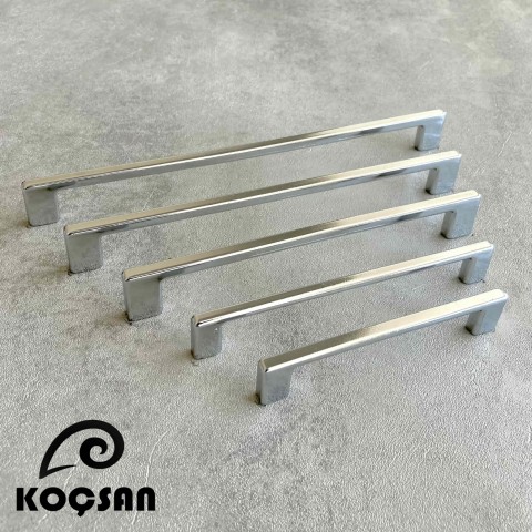 Narin 192 mm Krom Kulp Lüks Country Mutfak Mobilya Dolap Çekmece Kulpu