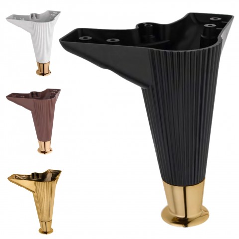 Nefes Çizgili Plastik Mobilya Ayağı, Lüks Metal Mobilya Ayak, Koltuk, Dolap, Şifonyer Ayak