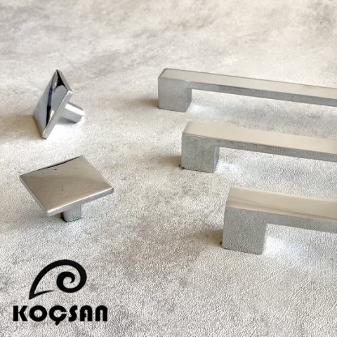 Nergis Kulp Lüks Country Mutfak Mobilya Dolap Çekmece Kulpu 128 mm Krom
