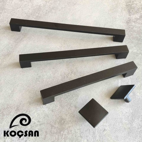 Nergis 128 mm Siyah Kulp Lüks Country Mutfak Mobilya Dolap Çekmece Kulpu