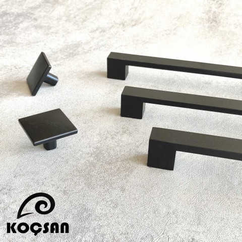 Nergis 128 mm Siyah Kulp Lüks Country Mutfak Mobilya Dolap Çekmece Kulpu