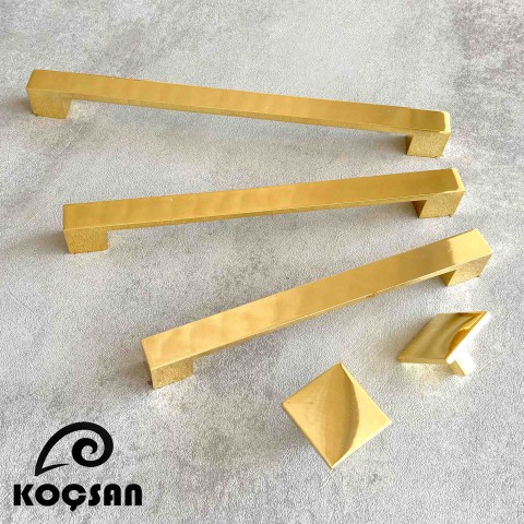 Nergis Kulp Lüks Country Mutfak Mobilya Dolap Çekmece Kulpu 224 mm Altın