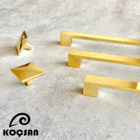 Nergis Kulp Lüks Country Mutfak Mobilya Dolap Çekmece Kulpu 224 mm Altın