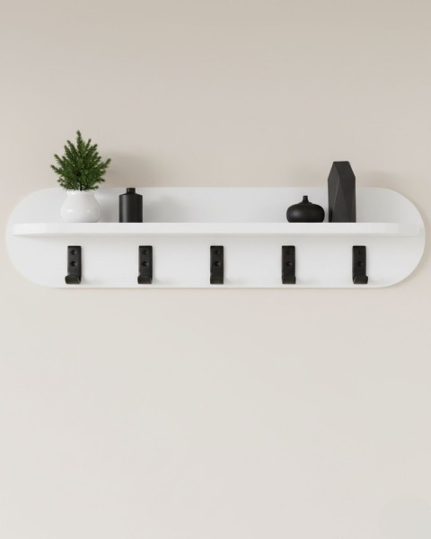 Oval Vestiyer Askısı, Antre & Hol Askılığı, Askılık, Duvara Monte 80x20 Cm