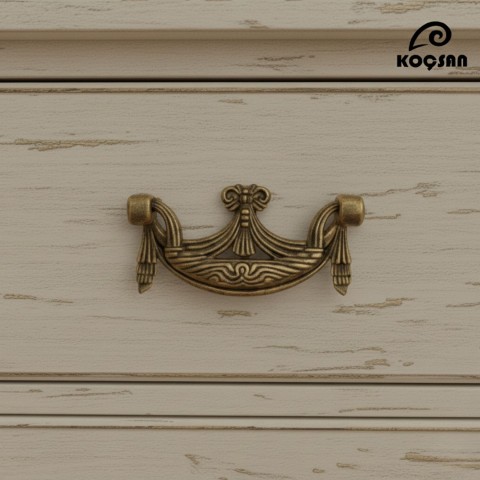 Salkım 64 mm Kulp Lüks Country Mutfak Mobilya Dolap Çekmece Kulpu