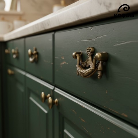 Salkım 64 mm Kulp Lüks Country Mutfak Mobilya Dolap Çekmece Kulpu