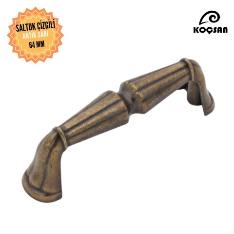 Saltuk 64 mm Kulp Lüks Country Mutfak Mobilya Dolap Çekmece Kulpu