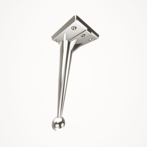 Saturn Krom 18 cm Mobilya Ayağı, Lüks Metal Mobilya Ayak, Koltuk, Dolap, Şifonyer, Masa Ayak