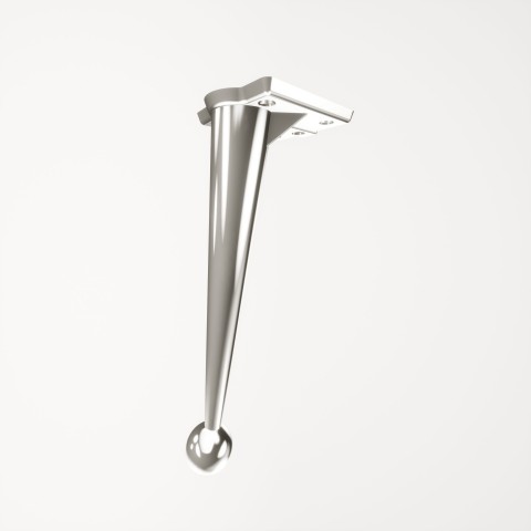 Saturn Krom 21 cm Mobilya Ayağı, Lüks Metal Mobilya Ayak, Koltuk, Dolap, Şifonyer, Masa Ayak