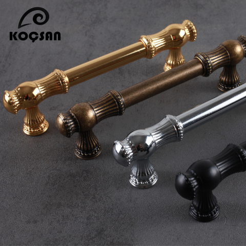 Sehzade 224 mm Antik Sarı Kulp Lüks Country Mutfak Mobilya Dolap Çekmece Kulpu