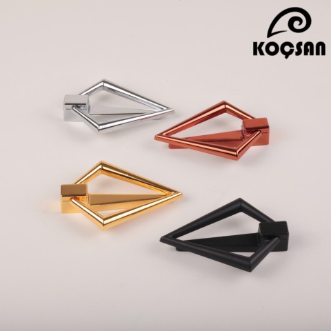 Triangle Siyah Kulp Lüks Country Mutfak Mobilya Dolap Çekmece Kulpu