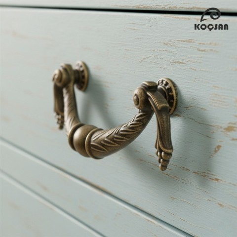 Üzümlü Kulp Lüks Country Mutfak Mobilya Dolap Çekmece Kulpu