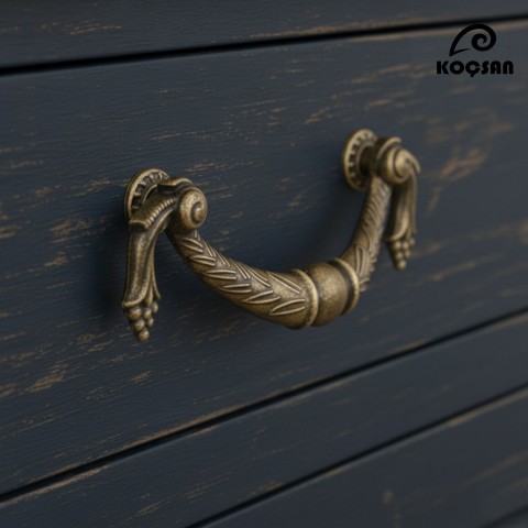 Üzümlü Kulp Lüks Country Mutfak Mobilya Dolap Çekmece Kulpu