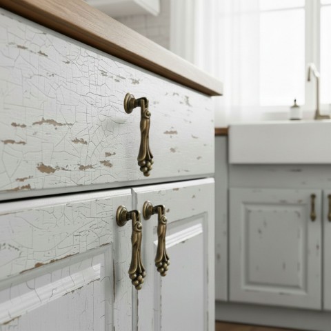 Üzümlü Kulp Lüks Country Mutfak Mobilya Dolap Çekmece Kulpu