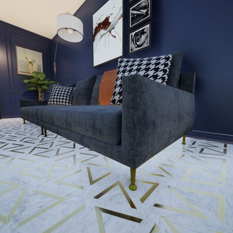 Viyana Antik Sarı 10 cm Mobilya Ayağı, Lüks Metal Mobilya Ayak, Koltuk, Dolap, Şifonyer, Masa Ayak